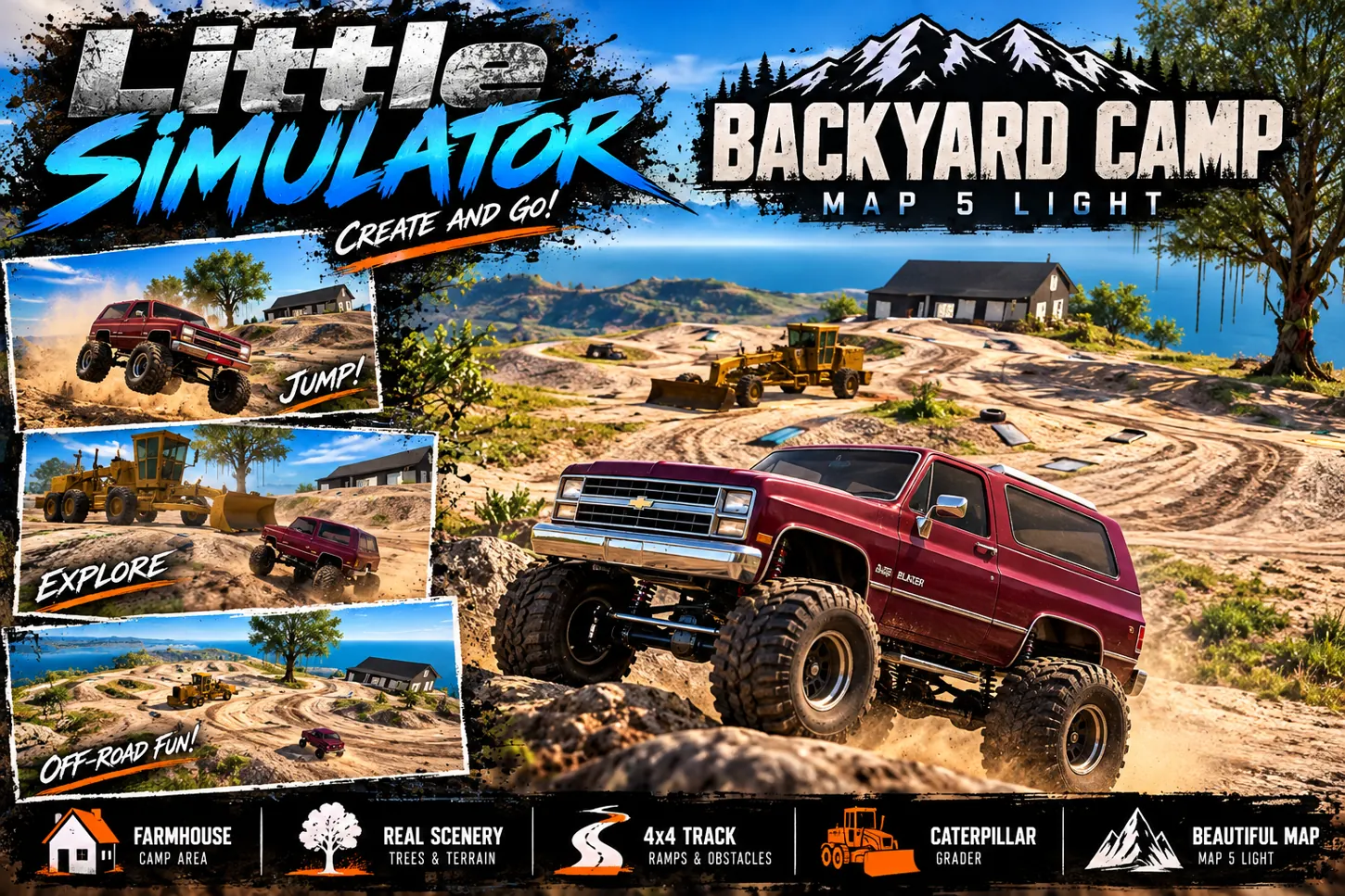 Little Simulator Backyard Camp promo poster